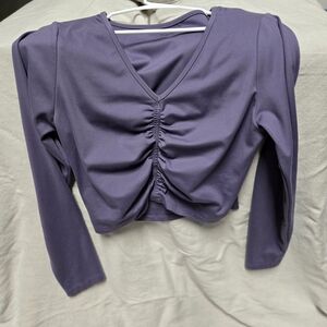 Jessica Simpson Slate Gray Activewear Top